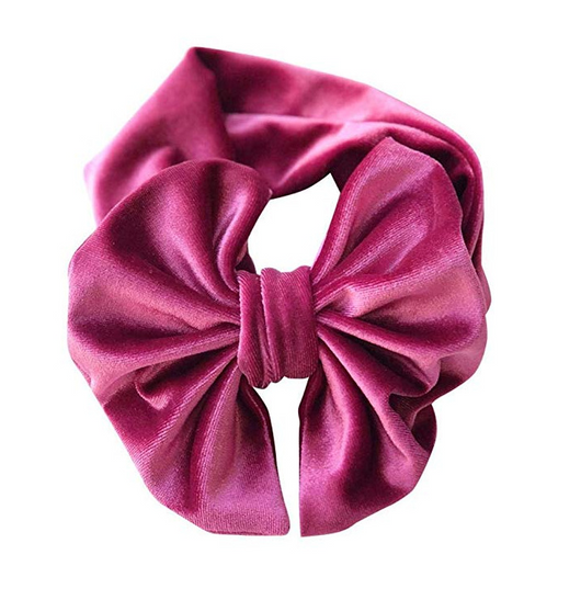 Turbante Terciopelo para Bebé y Niña con Lazo - Cinta para el Cabello Fotografía - Image 7