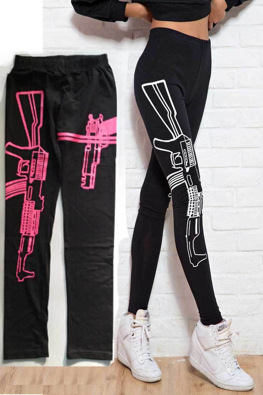 Leggins Capri Estampados de Algodón con Cintura Media para Yoga - Image 9