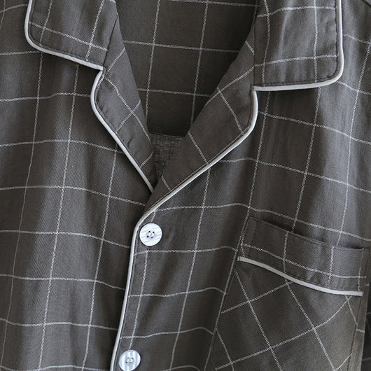 Pijama de Cuadros para Hombre - Conjunto Corto Cómodo - Image 16