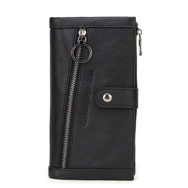 Billetera Larga Multifuncional de Cuero para Hombre - Image 9
