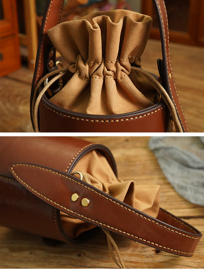 Bolso Bucket de Cuero Artesanal para Mujer - Regalo Perfecto - Image 3