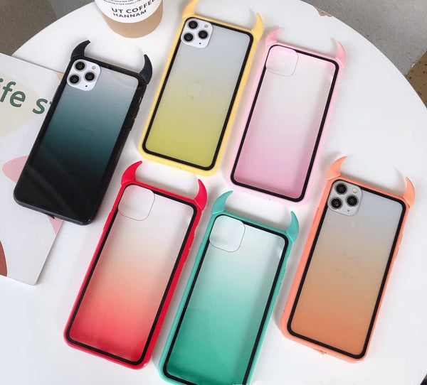 Funda para Teléfono con Cuernos Arcoíris