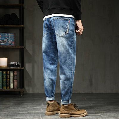 Pantalones Harem Jeans Stretch Talla Grande Hombre - Corte Holgado y Cómodo - Image 8