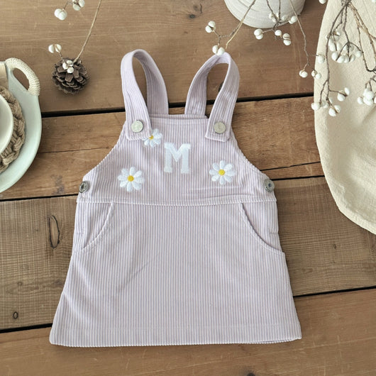 Falda Suspender con Bordado de Lavanda para Niña - Primavera y Otoño - Image 14