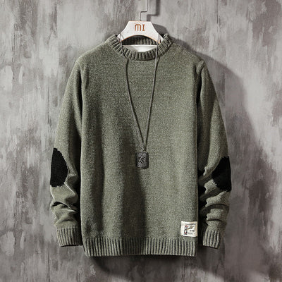 Suéter Holgado Cuello Redondo para Hombre - Pullover Casual Versátil - Image 4