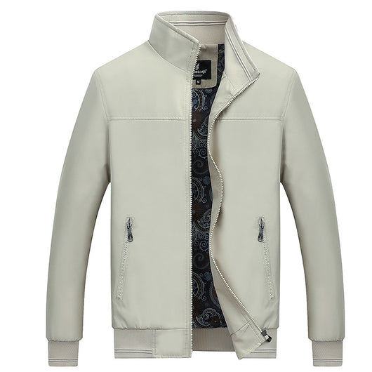 Chaqueta Casual de Hombre Cuello de Pie Primavera Otoño - Image 7