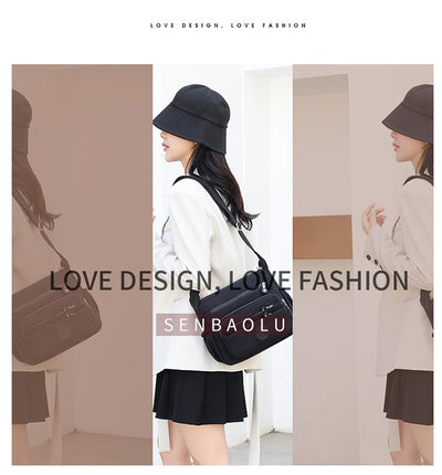 Bolsa Crossbody de Nylon Ligera con Gran Capacidad - Image 18