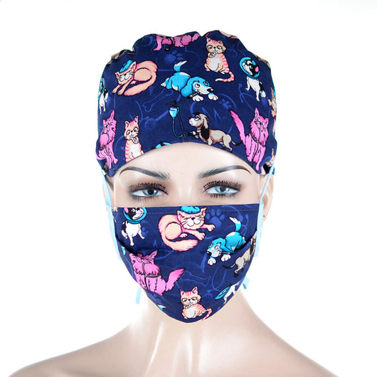 Gorro Quirúrgico Doble Capa Estampado con Encaje - Image 6