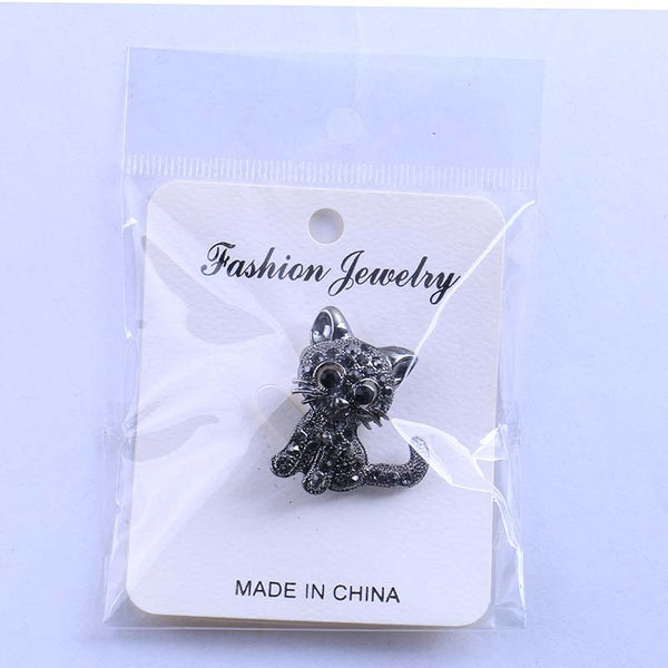 Broche Gato Diamante