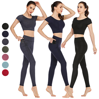 Conjunto de Ropa Yoga con Bolsillos para Mujer - Image 2