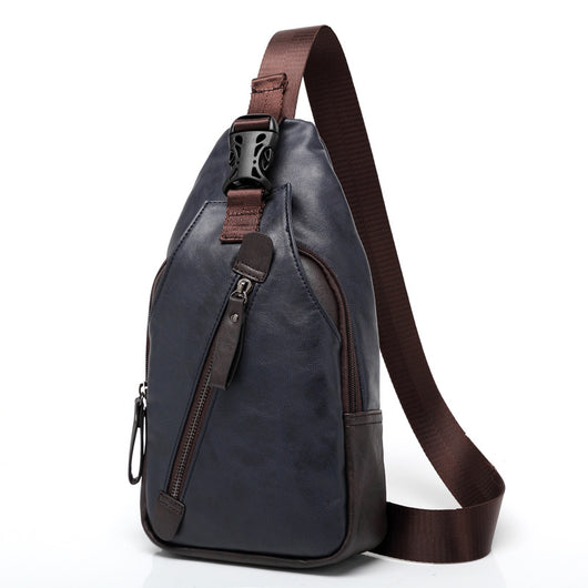 Bolsa Pecho Cuero Coreana Hombre - Mochila Mensajero Crossbody Premium - Image 6
