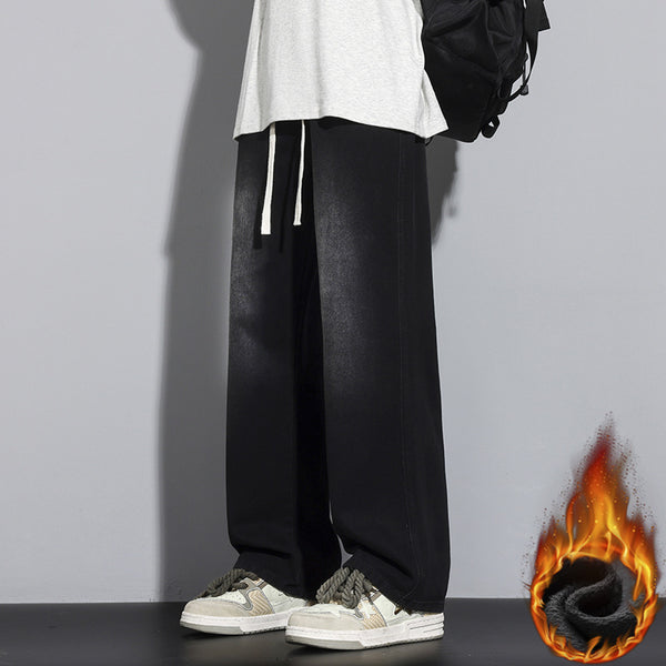 Jeans Hombre Pierna Ancha Minimalista y Cómodo