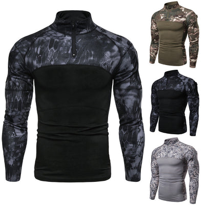 Playera de Camuflaje con Panel y Cierre - Image 3