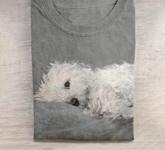 Camiseta Casual para Hombre con Estampado de Perro - Image 4