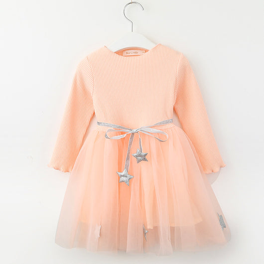 Vestido Infantil Estampado de Manga Larga - Image 17