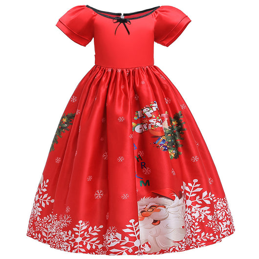 Vestido Largo Estampado Navideño - Image 11