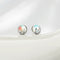 Aurora forest earrings female sterling Plateado Plateado