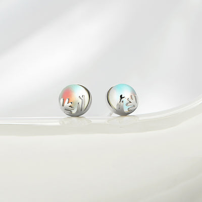 Aretes Aurora del Bosque en Plata Esterlina para Mujer - Image 12