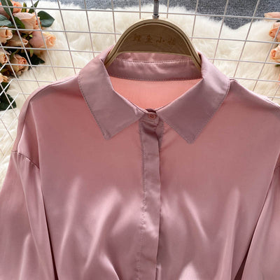Top Crop Satinado Ajustado Estilo Cocción Ligera para Mujer - Image 20