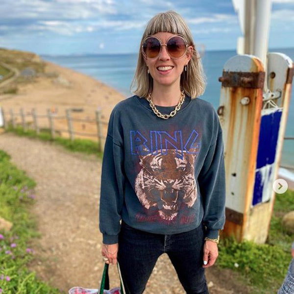 Sudadera con Estampado de Tigre