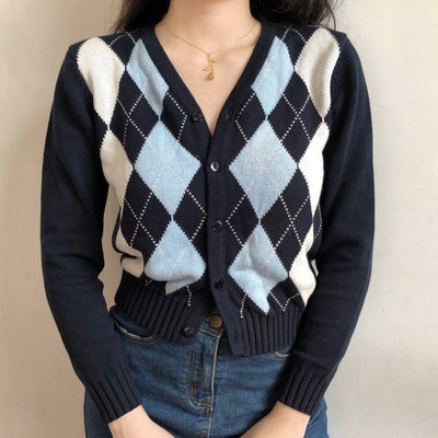 Cardigan Tejido Diamante Premium - Image 2