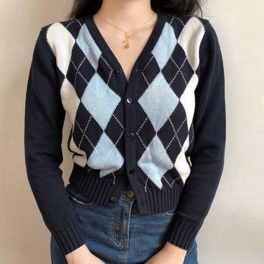 Cardigan Tejido Diamante Premium - Image 2