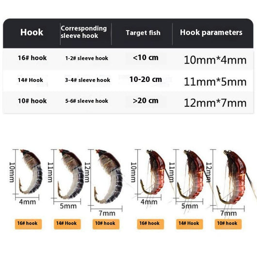 Señuelo Micro Anzuelo Biónico con Lentejuelas Brillantes - Image 3