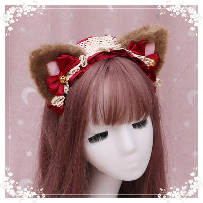 Diadema Lolita Gatita de Peluche con Encaje - Accesorio Anime Japonés - Image 20