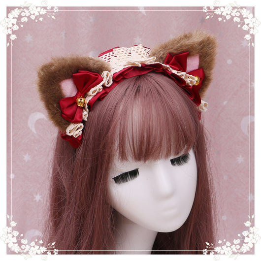 Diadema Lolita Gatita de Peluche con Encaje - Accesorio Anime Japonés - Image 20