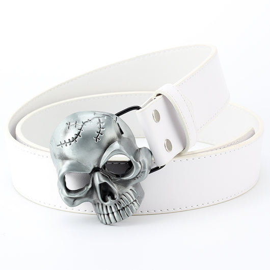 Cinturón de Cuero con Hebilla Calavera - Image 13