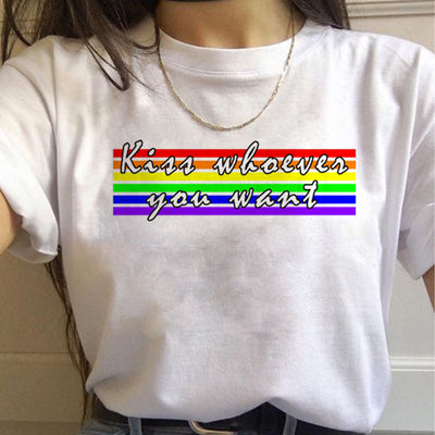 Playera Orgullo Gay Arcoíris para Mujer - Manga Corta - Image 6