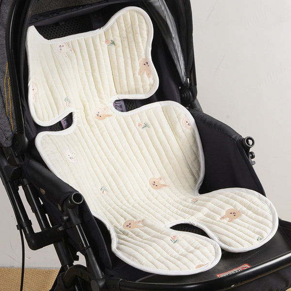 Funda de Asiento para Cochecito en Algodón Transpirable con Bordado
