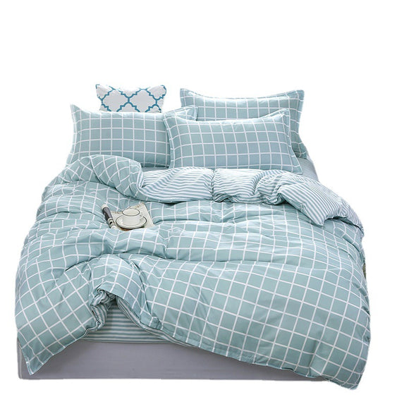 Juego de Cama 4 Piezas: Sábanas y Edredón
