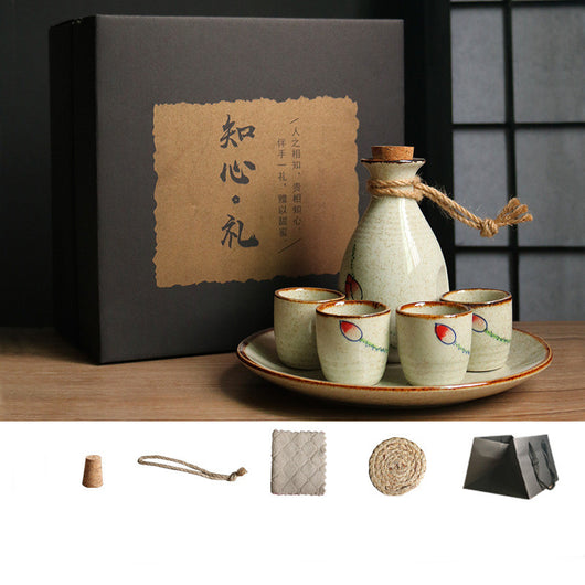 Set Calentador de Sake Retro Japonés con Tazas de Cerámica - Image 29