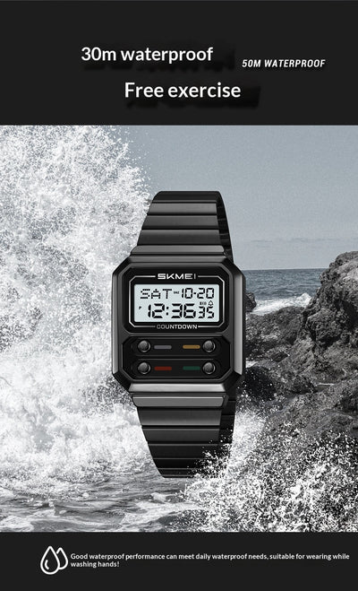 Reloj Digital Retro Multifuncional Resistente al Agua - Image 18