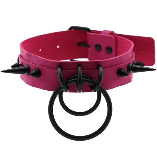Collar Choker Punk con Remaches y Hebilla - Unisex Negro - Image 27