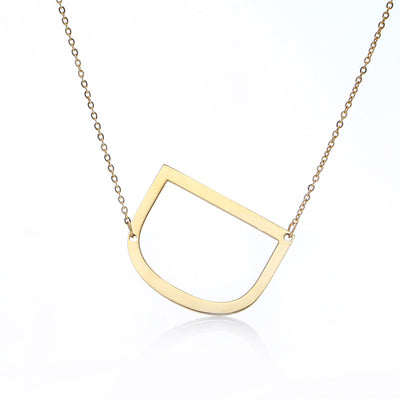 Collar Inicial Acero Inoxidable Chapado en Oro Rosa - Image 6
