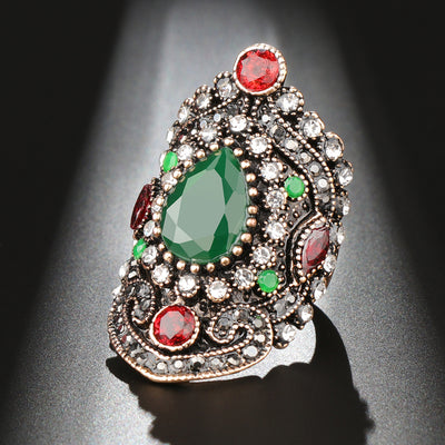 Anillo Vintage Diamante Azul Cristal - Image 2