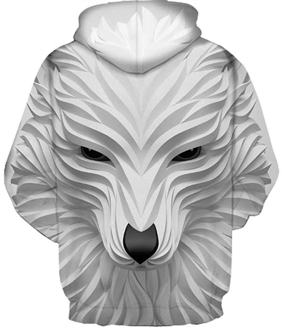 Sudadera con Capucha Estampado 3D Animal para Hombre - Hoodie Casual Streetwear