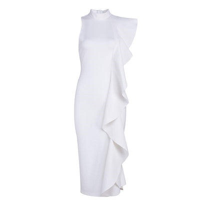 Vestido sin mangas con volantes y costuras decorativas - Image 15