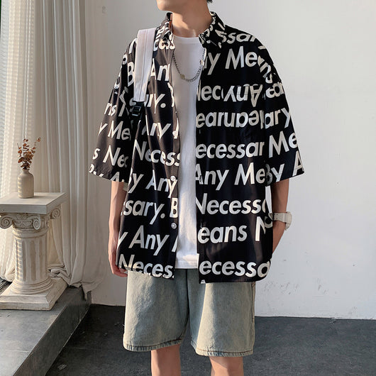 Camisa Manga Corta Estilo Hong Kong - Diseño Japonés Moderno - Image 8
