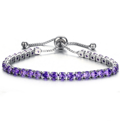 Pulsera de Cristal con Deslizador Ajustable - Joyería Chapada en Oro para Mujer - Image 17