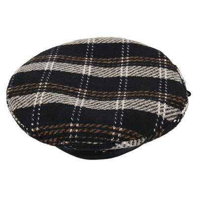 Boina Cuadriculada Retro Japonesa para Mujer - Image 2