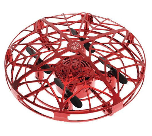 Gold mini UFO drone with a spherical protective cage and black propellers, sold as a 3-piece set. - Image 55