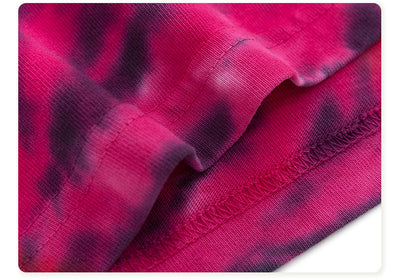 Playera Hombre Espiral Arcoíris Tie-Dye Manga Corta Suelta - Image 4