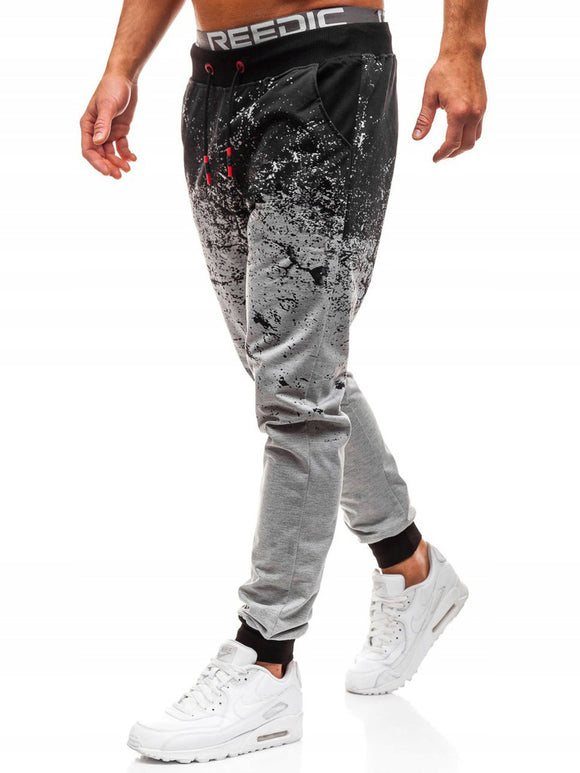 Pantalones Slim Estilo Europeo con Degradado Floral - Moda Urbana