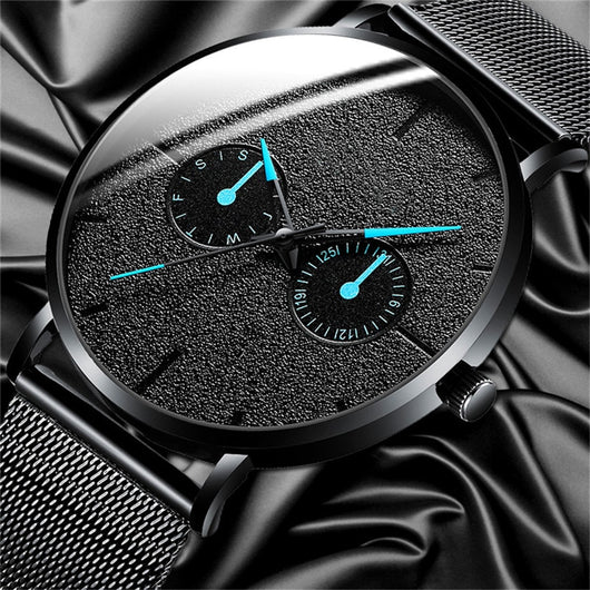 Reloj de Hombre con Malla Metálica