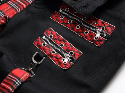 Jeans Rectos Hombre con Panel Colorblock Negro sin Estiramiento - Image 18