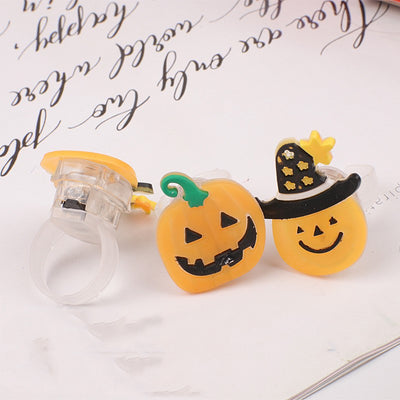 Anillo Luminoso Calabaza Halloween - Accesorio Decorativo Brillante - Image 2