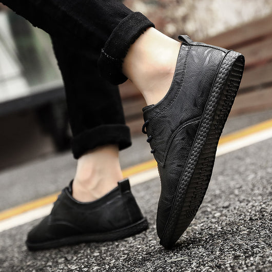 Zapatos Casuales de Cuero para Hombre - Estilo Moderno y Versátil - Image 5